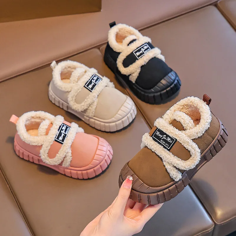 Children Plush Shoes Winter Slip-on Boys Girls Causal Cotton Shoes Fashion Outdoor Versatile Kids Fur Shoes Comfortable Non-slip
Children Plush Shoes Winter Slip-on Boys Girls Causal Cotton Shoes Fashion Outdoor Versatile Kids Fur Shoes Comfortable Non-slip