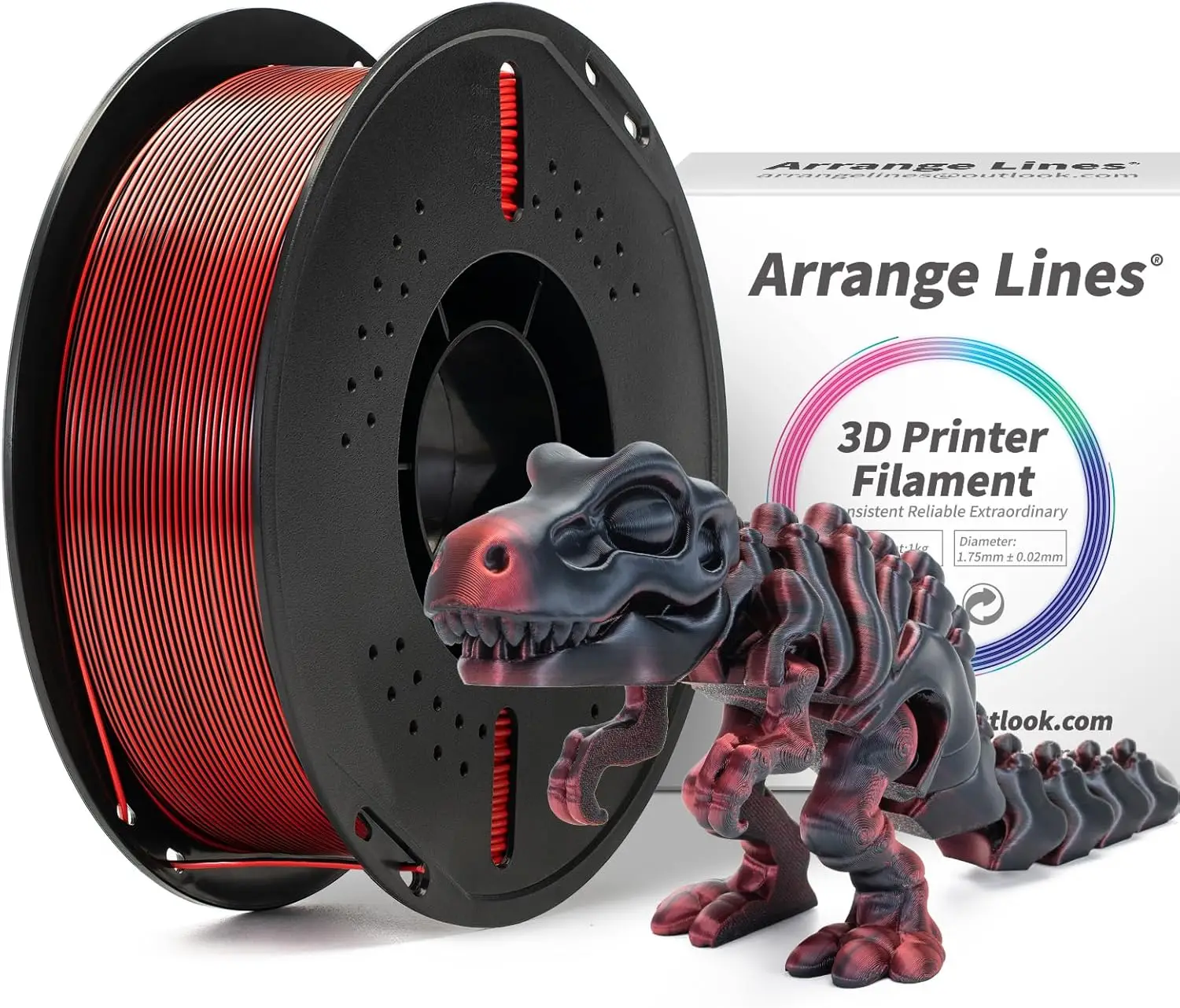 Филамент для 3D-принтера, двухцветный черно-красный шелковый PLA, гладкий, без запаха, для DIY, катушка 1 кг
Филамент для 3D-принтера, двухцветный черно-красный шелковый PLA, гладкий, без запаха, для DIY, катушка 1 кг