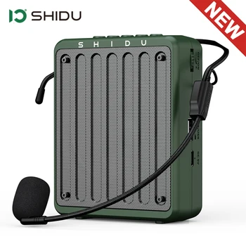 SHIDU Mini Voice Amplifier for Teachers,Portable Bluetooth Voice Amplifier with Headset Microphone for Tour Guides,Speaking,Yoga