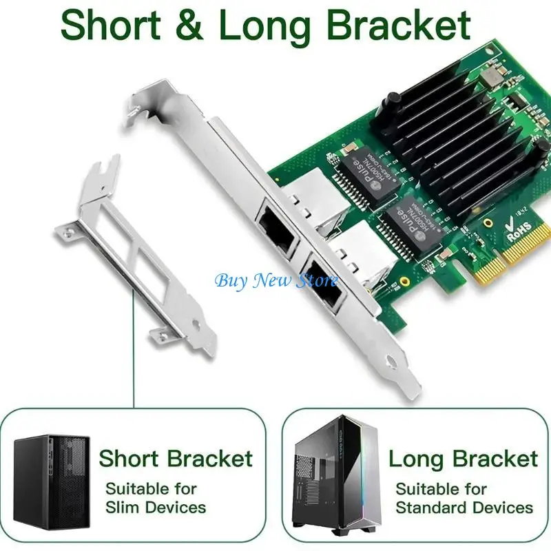20ce для I350-T2 2 Port Gigabit Port PCIE 1000M СЕРЕНЕР СЕРЕМАЯ КАРТА RJ45X2
20ce для I350-T2 2 Port Gigabit Port PCIE 1000M СЕРЕНЕР СЕРЕМАЯ КАРТА RJ45X2