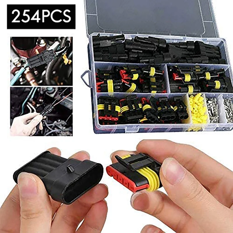 Waterproof Connectors Kit Automotive Solder Wire Quick Connector Electrical In Car Wiring Auto Seal Socket 1-6 Pin Plug-AD39
Waterproof Connectors Kit Automotive Solder Wire Quick Connector Electrical In Car Wiring Auto Seal Socket 1-6 Pin Plug-AD39