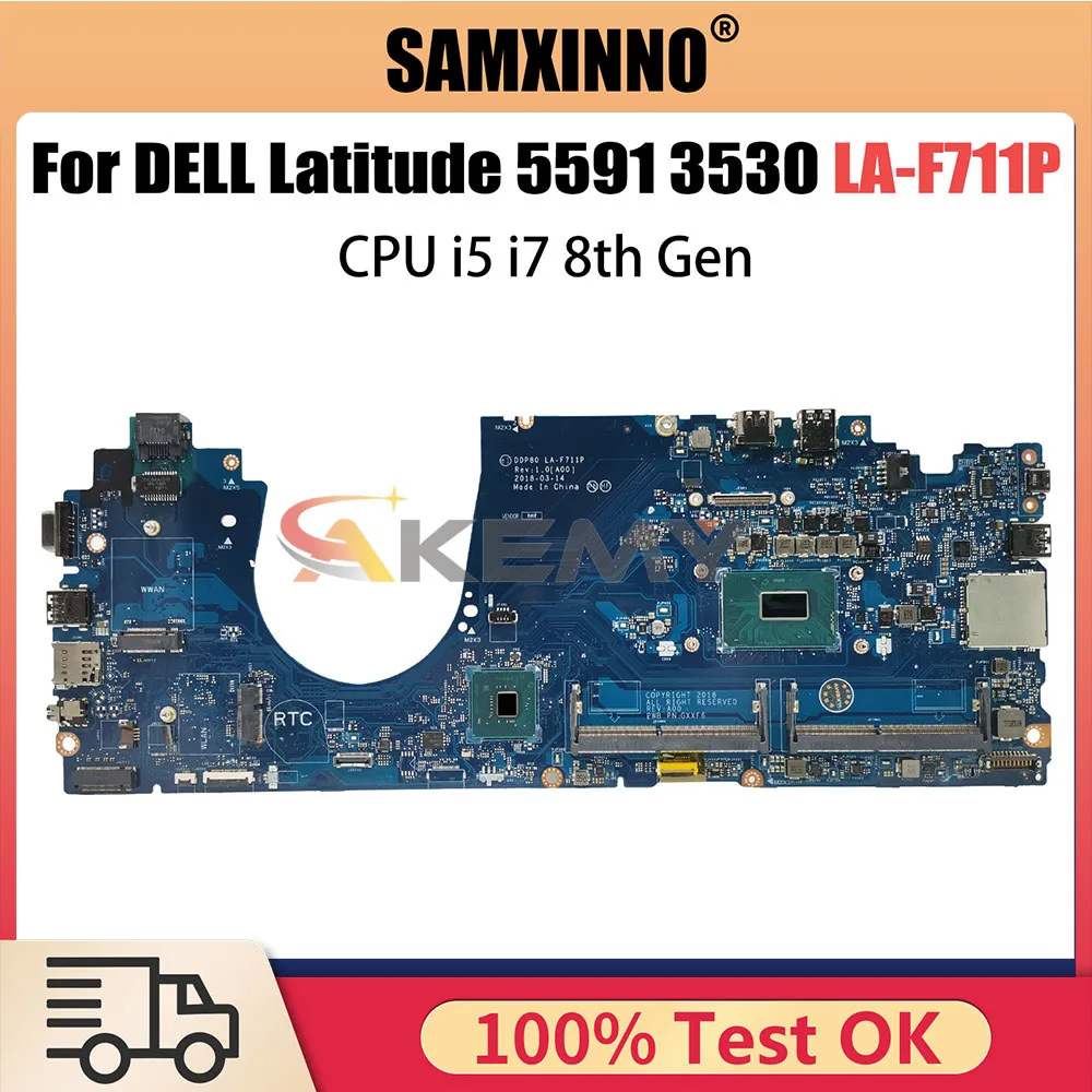 LA-F711P Mainboard For DELL Latitude 15 5591 E7450 Laptop Motherboard CN-0Y15C1 0DMR52 DDR4 With I5 I7 8th Gen CPU
LA-F711P Mainboard For DELL Latitude 15 5591 E7450 Laptop Motherboard CN-0Y15C1 0DMR52 DDR4 With I5 I7 8th Gen CPU