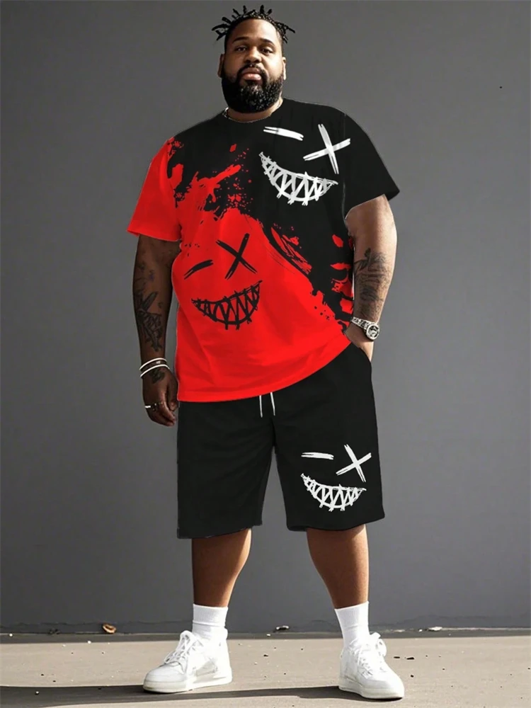 2026 New Red and Black Color-Blocked Print Men's Set Funny Ghost Face Print T-Shirt Relaxed Fit Streetwear Two-Piece Set
2026 New Red and Black Color-Blocked Print Men's Set Funny Ghost Face Print T-Shirt Relaxed Fit Streetwear Two-Piece Set