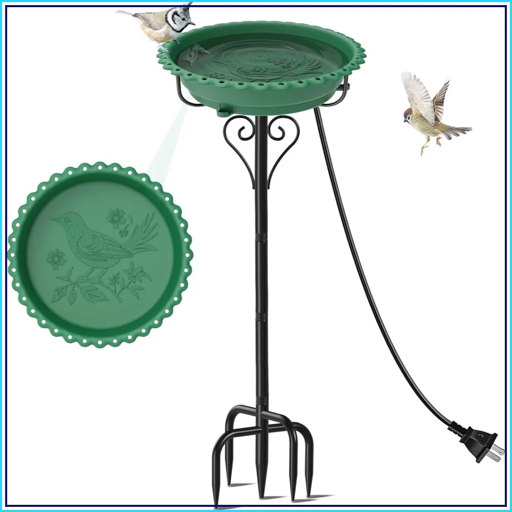 40in Bird Bath for Outside, Freestanding Birdbath & Feeder with Metal Stake, Vintage Water Bowl with 5 Prongs Base for Garden Yard Decor
40in Bird Bath for Outside, Freestanding Birdbath & Feeder with Metal Stake, Vintage Water Bowl with 5 Prongs Base for Garden Yard Decor