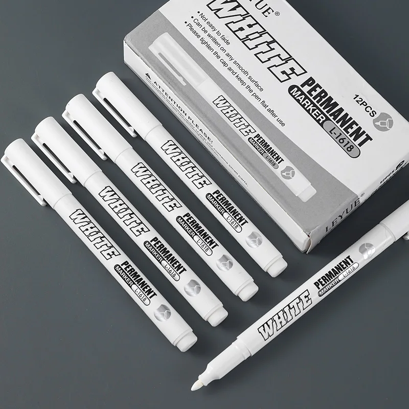 New 1/2/3PCS Waterproof Metal Marker Permanent White Paint Pen Washing Art Painting Graffiti Pens Fabric Wood Leather Marker1MM
New 1/2/3PCS Waterproof Metal Marker Permanent White Paint Pen Washing Art Painting Graffiti Pens Fabric Wood Leather Marker1MM
