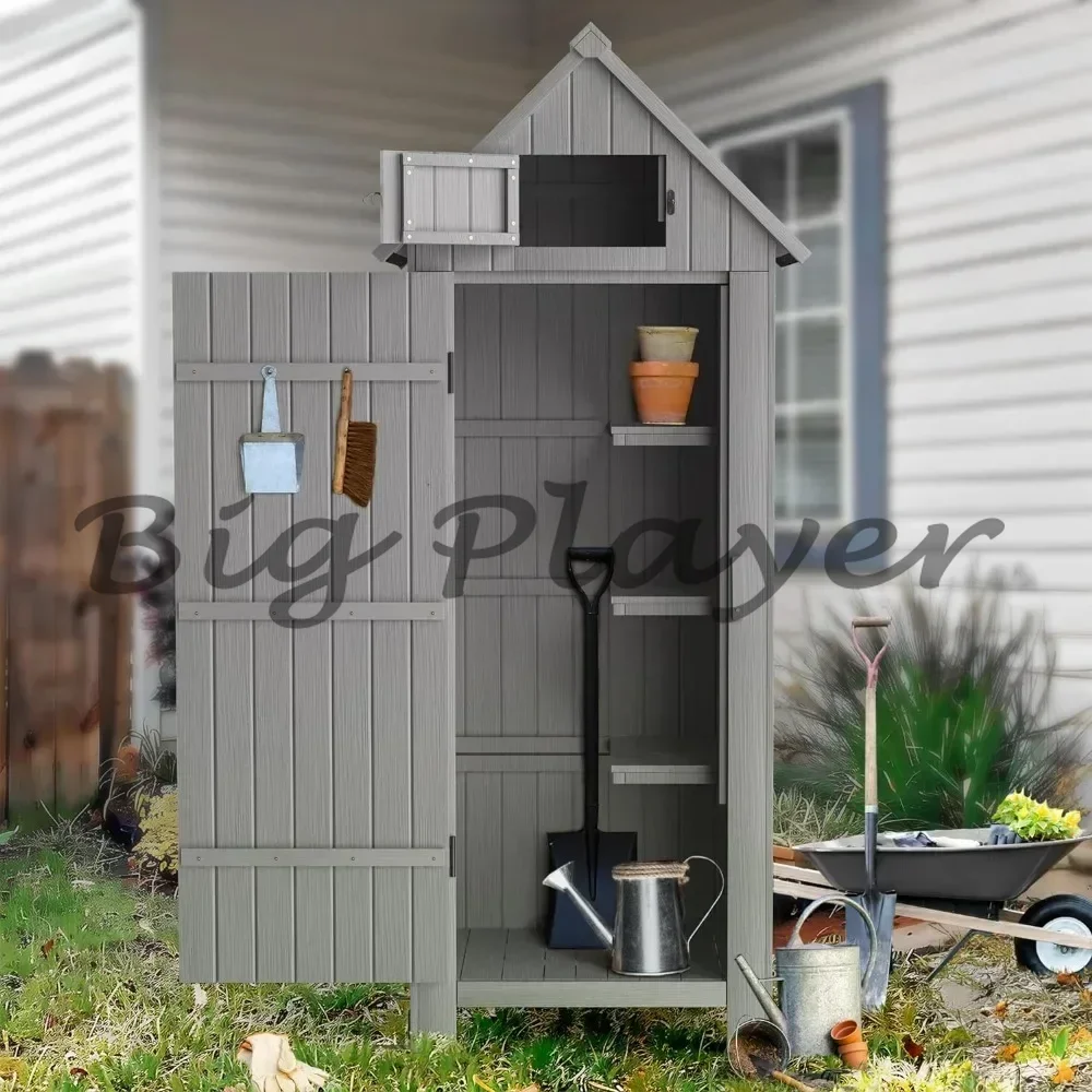 Наружный сарай для хранения вещей с пол, водонепроницаемый, высота 70 дюймов, деревянный шкаф для хранения садовых инструментов, комната для хранения на открытом воздухе
Наружный сарай для хранения вещей с пол, водонепроницаемый, высота 70 дюймов, деревянный шкаф для хранения садовых инструментов, комната для хранения на открытом воздухе