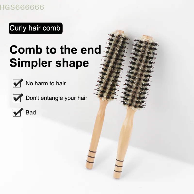 Rolling Brush For Hair Boar Bristle Nylon Hair Comb Barber Hair Roller Wood Hair Brush Hairdressing Combs For Women Curly Hair
Rolling Brush For Hair Boar Bristle Nylon Hair Comb Barber Hair Roller Wood Hair Brush Hairdressing Combs For Women Curly Hair