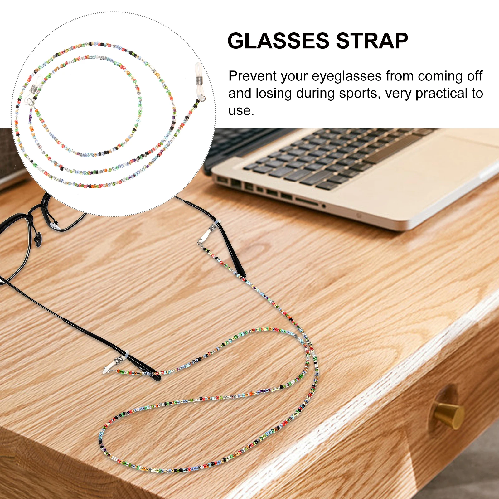 2 Pcs Lanyards Glasses Chain Sports Strap Face Eyeglass Cords Eyeglasses for Women
2 Pcs Lanyards Glasses Chain Sports Strap Face Eyeglass Cords Eyeglasses for Women
