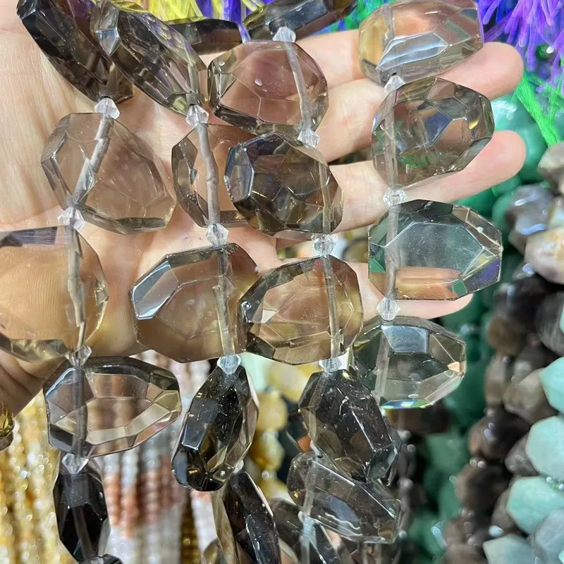 15pieces flat oval faceted Amazonite green jade smoky quartz 25*35MM for DIY jewelry making loose beads FPPJ wholesale nature
15pieces flat oval faceted Amazonite green jade smoky quartz 25*35MM for DIY jewelry making loose beads FPPJ wholesale nature