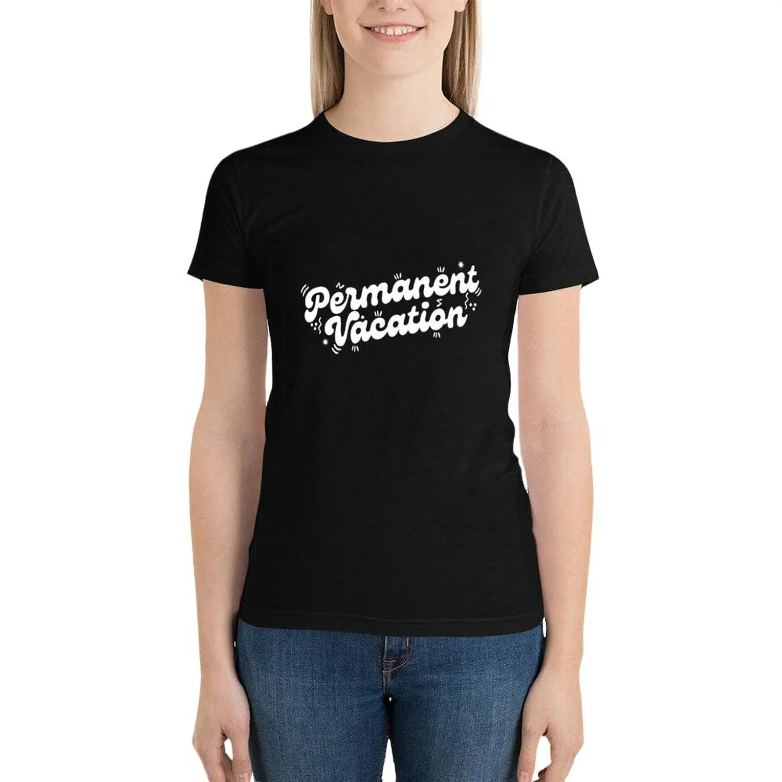 Permanent vacation T-Shirt animal print shirt for girls summer top female Female clothing new edition t shirts for Women
Permanent vacation T-Shirt animal print shirt for girls summer top female Female clothing new edition t shirts for Women