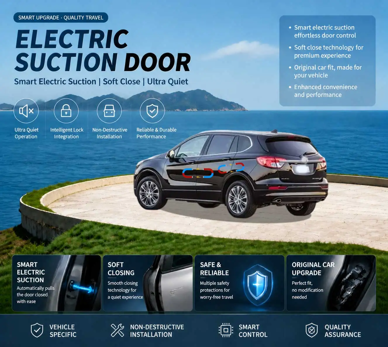 Car Specific Car Modification Auto Suction Soft Close Door Modification Parts & Accessories For Buick Envision 1st gen 2014-2023
Car Specific Car Modification Auto Suction Soft Close Door Modification Parts & Accessories For Buick Envision 1st gen 2014-2023