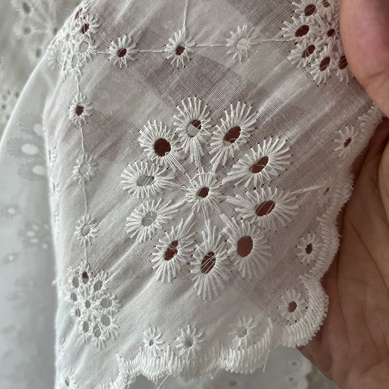 Cotton Lace Embroidered Fabric Small Floral Lace Wedding Dress Gown Handmade Diy Sewing Fabric
Cotton Lace Embroidered Fabric Small Floral Lace Wedding Dress Gown Handmade Diy Sewing Fabric
