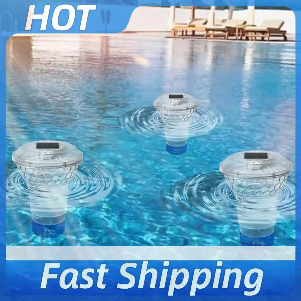 Solar Powered Adjustable Pool Chlorine Dispenser with Colorful Lights Adjustable Release Chlorinator for Pool Spa Hot Tub
Solar Powered Adjustable Pool Chlorine Dispenser with Colorful Lights Adjustable Release Chlorinator for Pool Spa Hot Tub