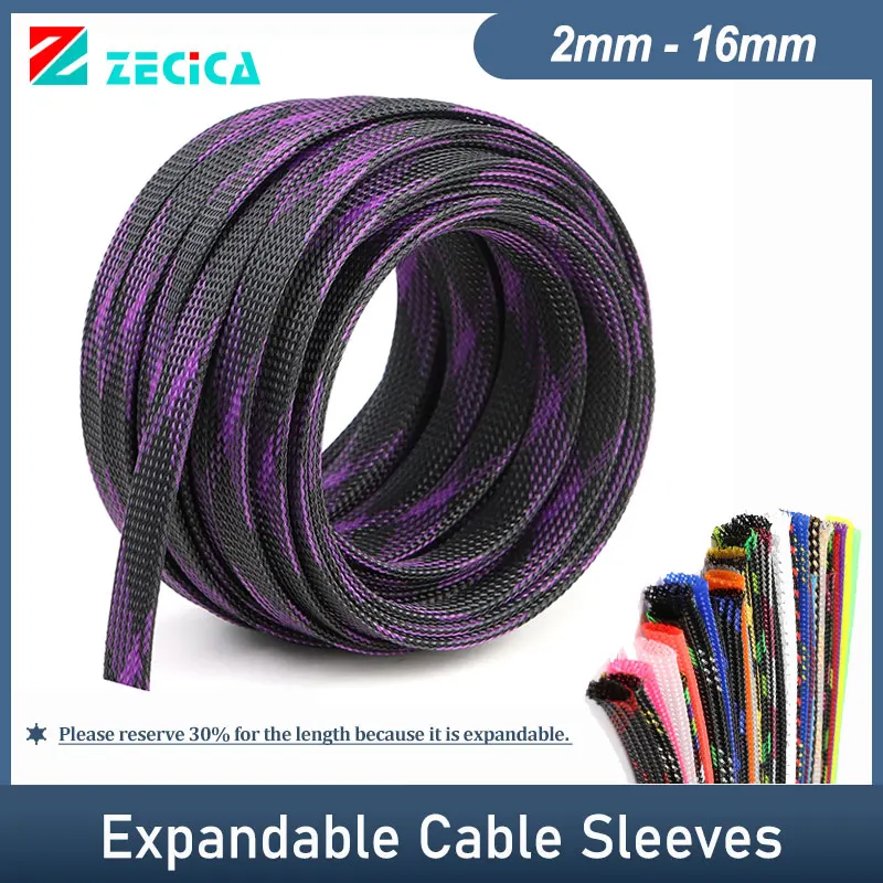 1-50M Expandable Braided Cable Sleeve 2mm-16mm High Density PET Tight Insulated Office Line Organizer Wire Protector Sleeving
1-50M Expandable Braided Cable Sleeve 2mm-16mm High Density PET Tight Insulated Office Line Organizer Wire Protector Sleeving