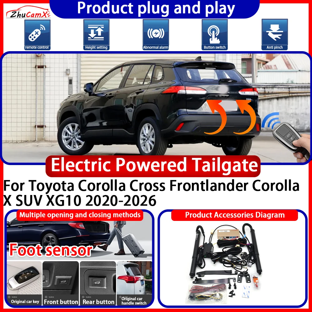 Powered Tailgate for Toyota Corolla Cross Frontlander Corolla X SUV XG10 2020-2026 anti pinch Smart Intelligent Control Gate
Powered Tailgate for Toyota Corolla Cross Frontlander Corolla X SUV XG10 2020-2026 anti pinch Smart Intelligent Control Gate