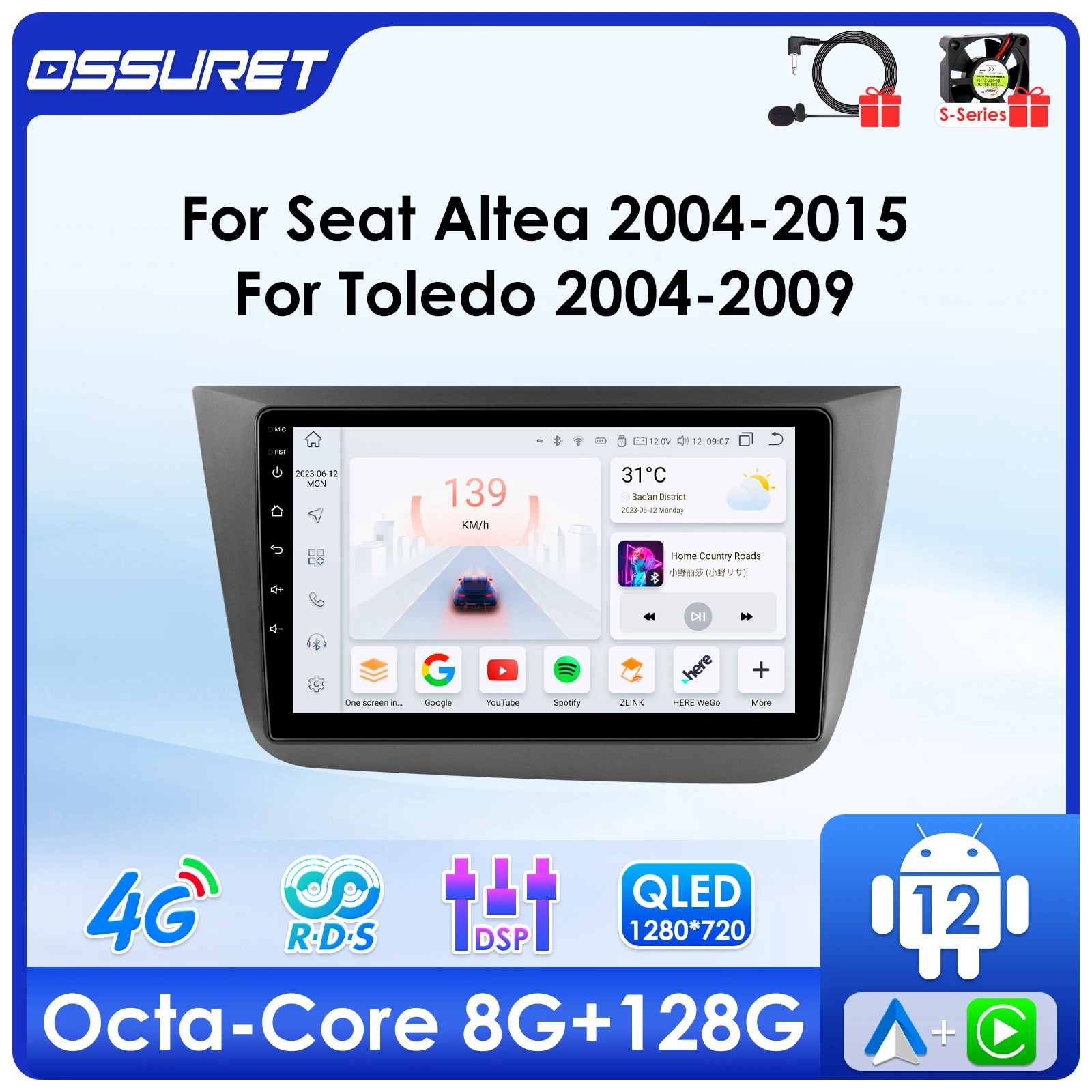 2din автомобильные интеллектуальные системы радио для Seat Altea 2004-2015 Android Auto Carplay для Toledo 2004-2009 мультимедиа 4G авторадио
2din автомобильные интеллектуальные системы радио для Seat Altea 2004-2015 Android Auto Carplay для Toledo 2004-2009 мультимедиа 4G авторадио