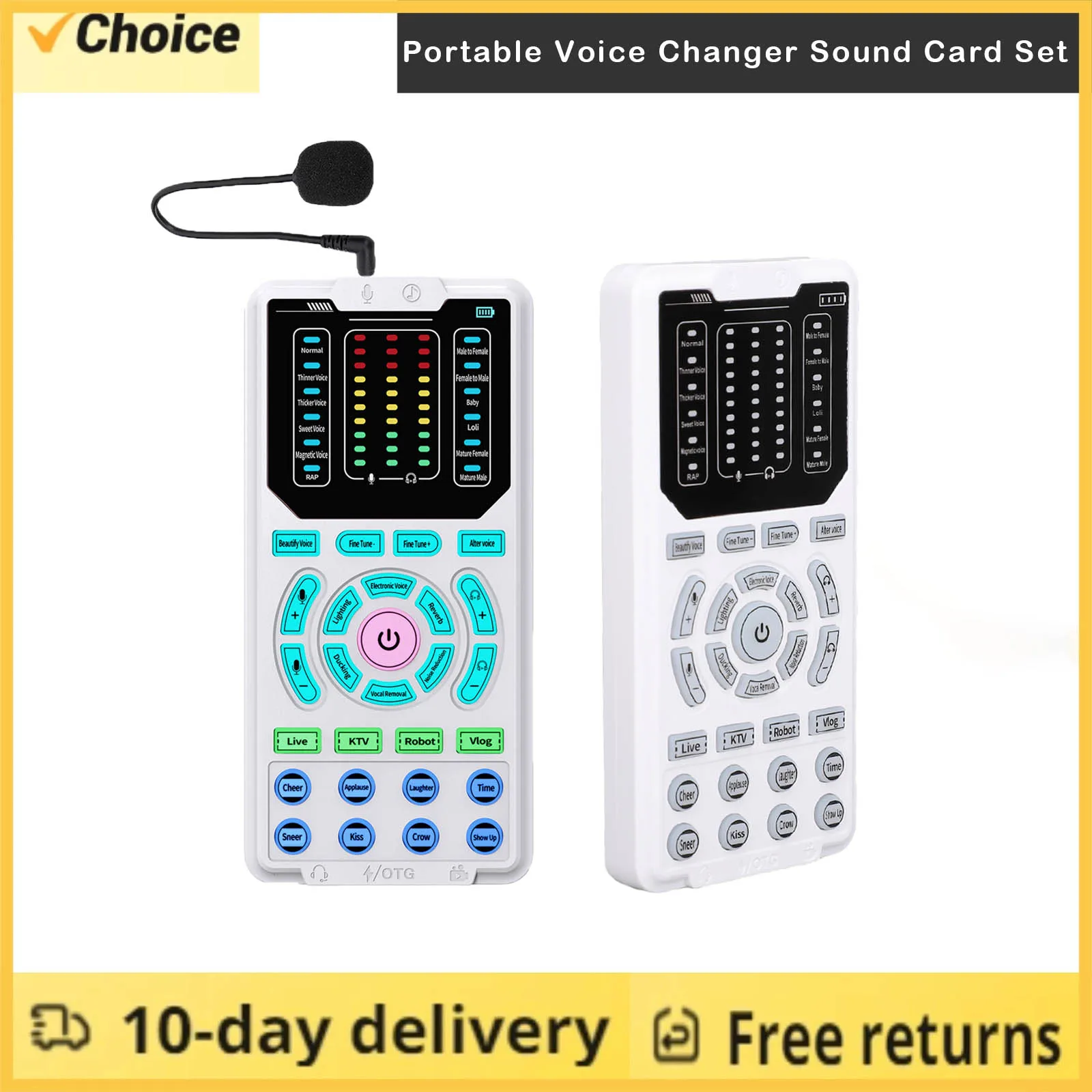 Портативный голосовой считыватель, набор звуковых карт, устройство смены голоса с микрофоном для наушников, 15 голосовых режимов, шумоподавление для телефона/компьютера/Xbox/PS5
Портативный голосовой считыватель, набор звуковых карт, устройство смены голоса с микрофоном для наушников, 15 голосовых режимов, шумоподавление для телефона/компьютера/Xbox/PS5
