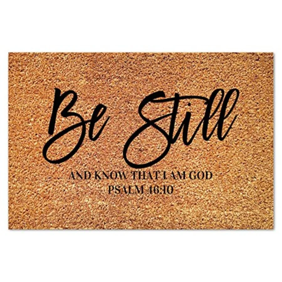 Be Still and Know That I Am God Coir Doormat Rustic Positive Motivational Door Mats Weather Resistant Non Slip Doormat Decorati
Be Still and Know That I Am God Coir Doormat Rustic Positive Motivational Door Mats Weather Resistant Non Slip Doormat Decorati