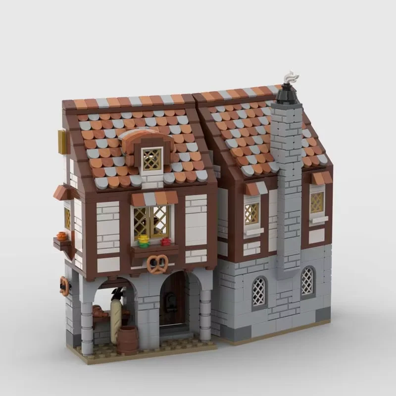 Medieval bakery building model MOC small particles 780pcs assembly toy building block display item Suitable for all hobbyists wh
Medieval bakery building model MOC small particles 780pcs assembly toy building block display item Suitable for all hobbyists wh
