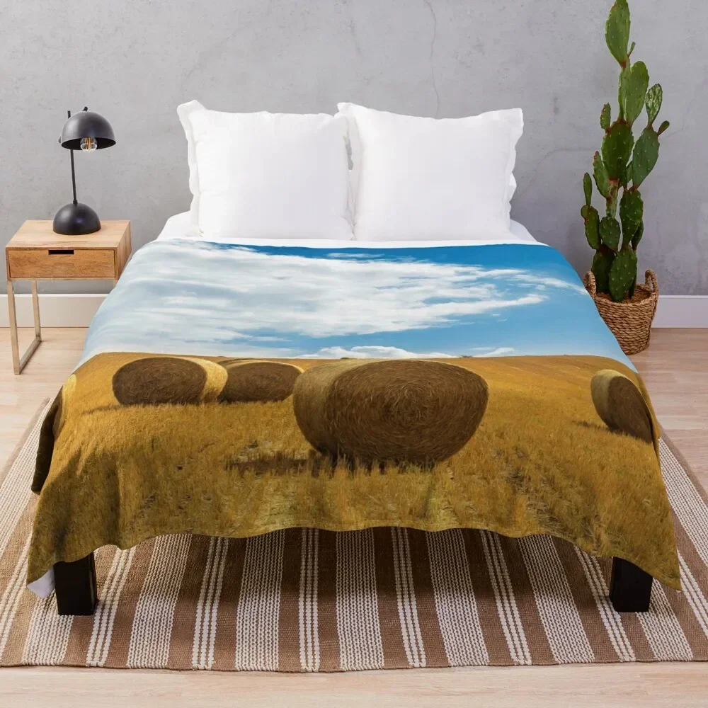 Bales of hay in the countryside Throw Blanket Decorative Soft Throw Blanket for Couch Sofa
Bales of hay in the countryside Throw Blanket Decorative Soft Throw Blanket for Couch Sofa