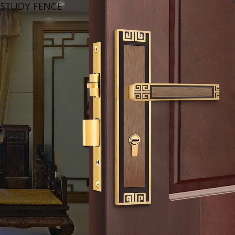 New Chinese Style Door Lock Indoor Wooden Door Handle Universal Magnetic Silent Bedroom Door Lock Household Hardware Accessories
New Chinese Style Door Lock Indoor Wooden Door Handle Universal Magnetic Silent Bedroom Door Lock Household Hardware Accessories