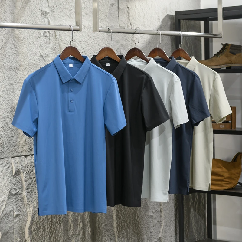 Silky Smooth Seamed Laser Perforated Summer High End Men's Cool Feeling Breathable Short Sleeve Flip Collar Shirt
Silky Smooth Seamed Laser Perforated Summer High End Men's Cool Feeling Breathable Short Sleeve Flip Collar Shirt