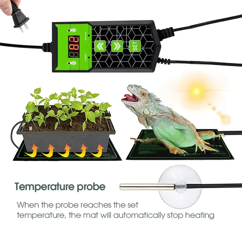 A69ereptile Heating Pad 10X20.75 Inch Adjustable Constant Temperature Seedling Heating Pad For Plant Cultivation Pad
A69ereptile Heating Pad 10X20.75 Inch Adjustable Constant Temperature Seedling Heating Pad For Plant Cultivation Pad