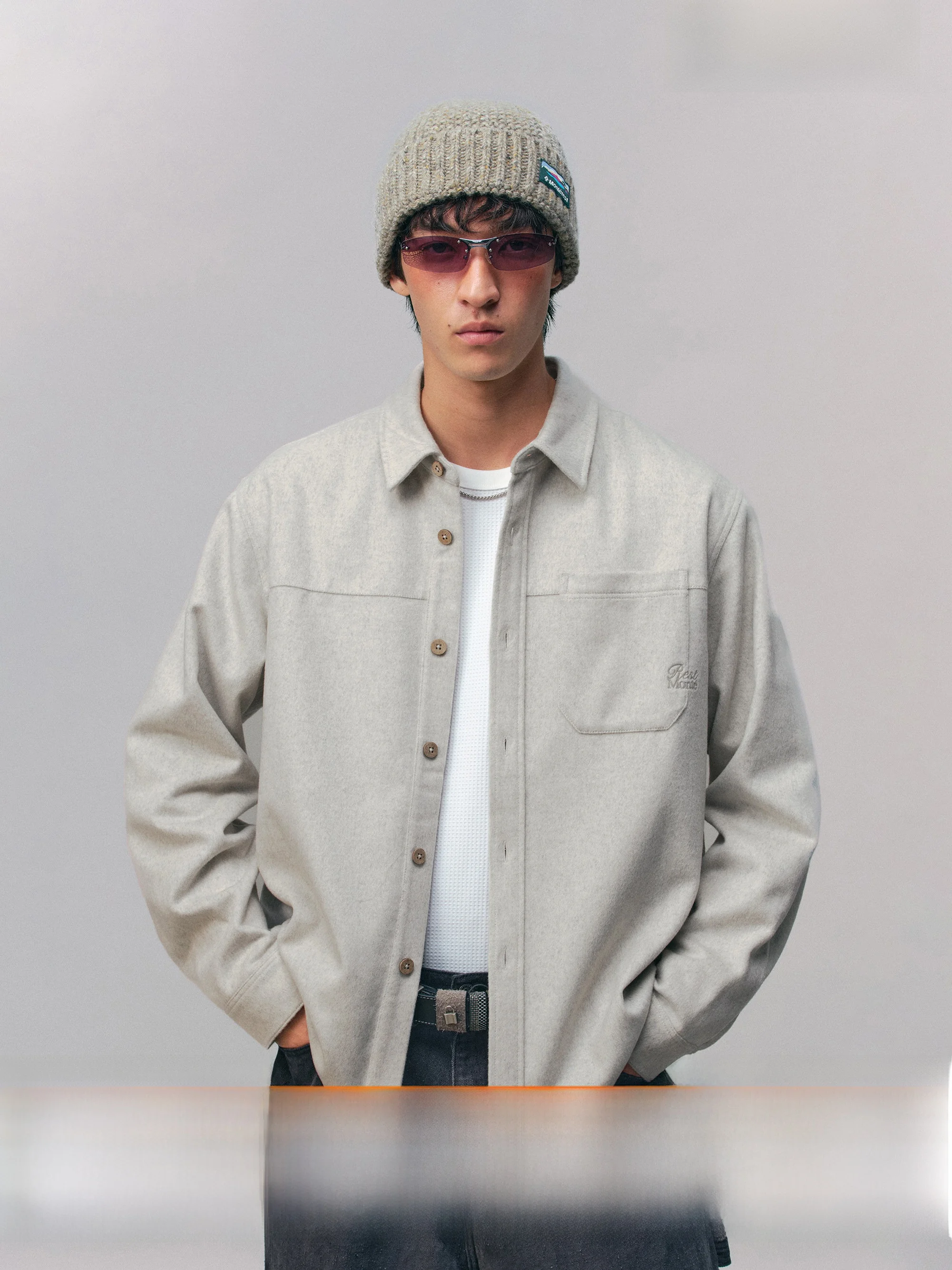 Outdoor Casual Woolen Collar irt Jaet Men's Loose Fit Polyester Fiber Youth ular Autumn Long Sve Button up irt
Outdoor Casual Woolen Collar irt Jaet Men's Loose Fit Polyester Fiber Youth ular Autumn Long Sve Button up irt