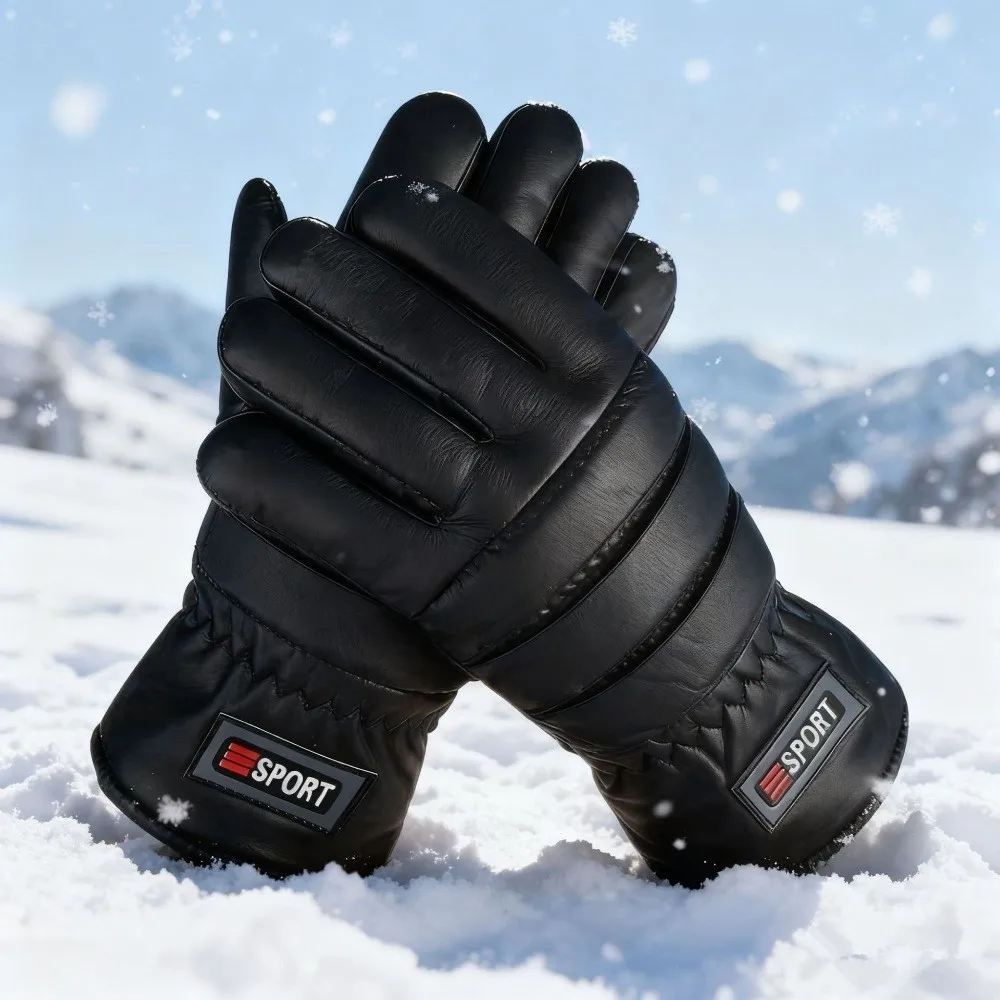 New PU Gloves Windproof Warm Warm Gloves Coldproof Full Finger Gloves Gift
New PU Gloves Windproof Warm Warm Gloves Coldproof Full Finger Gloves Gift