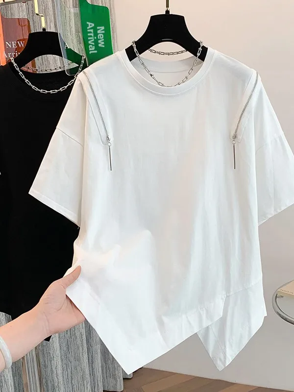 Summer 2025 plus Size Casual Loose ort Sve T-irt Versatile Comfortable Korean Sle round Ne Top for Women
Summer 2025 plus Size Casual Loose ort Sve T-irt Versatile Comfortable Korean Sle round Ne Top for Women