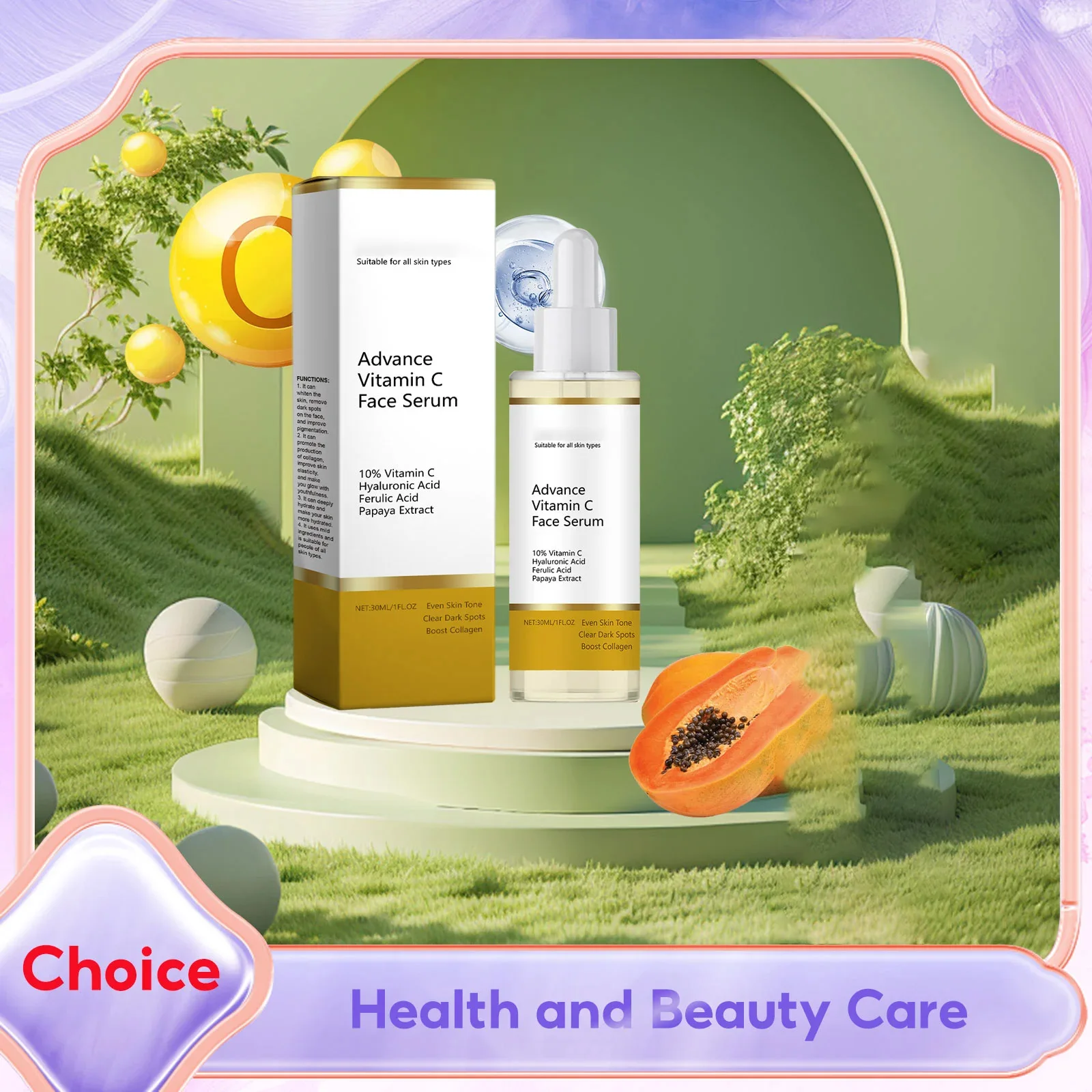 Vitamin C Serum Face Brightening Hyaluronic Acid Even Skin Tone Improve Dark Spots Whitening Moisturizing Firming Facial Essence
Vitamin C Serum Face Brightening Hyaluronic Acid Even Skin Tone Improve Dark Spots Whitening Moisturizing Firming Facial Essence