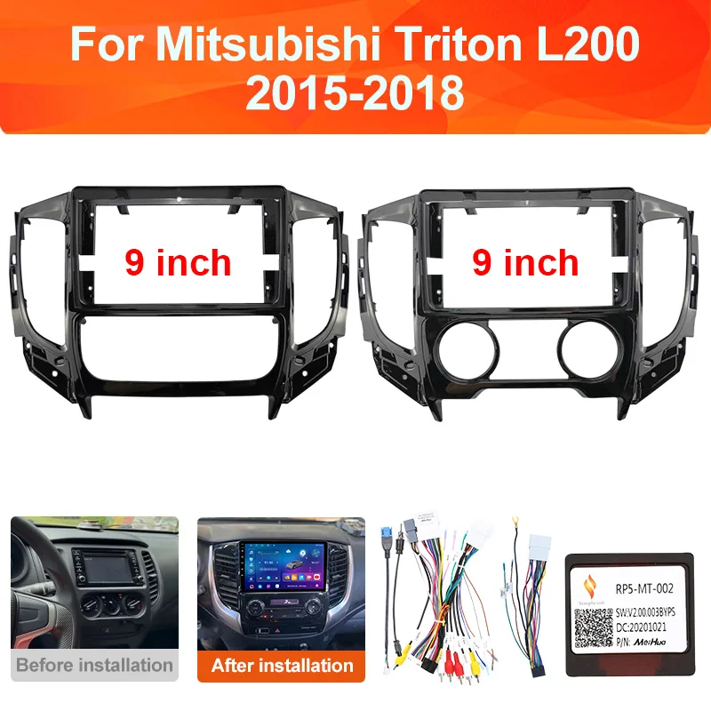 Для Mitsubishi Triton L200 2015-2018: Комплект для установки DVD-плеера, автомагнитолы, навигации, панели приборов и приборной панели (фасция)
Для Mitsubishi Triton L200 2015-2018: Комплект для установки DVD-плеера, автомагнитолы, навигации, панели приборов и приборной панели (фасция)