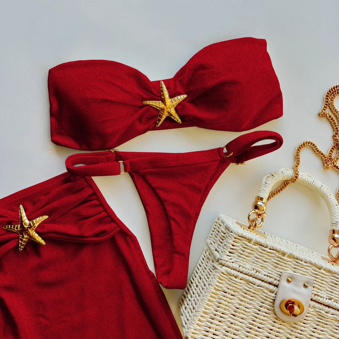 Bandeau Biquini Sexy Women Swimsuit Female Swimwear Halter Bikinis Off Shoulder Swim Suit Crochet Bathingsuit Bodysuit Beachwear 
Bandeau Biquini Sexy Women Swimsuit Female Swimwear Halter Bikinis Off Shoulder Swim Suit Crochet Bathingsuit Bodysuit Beachwear