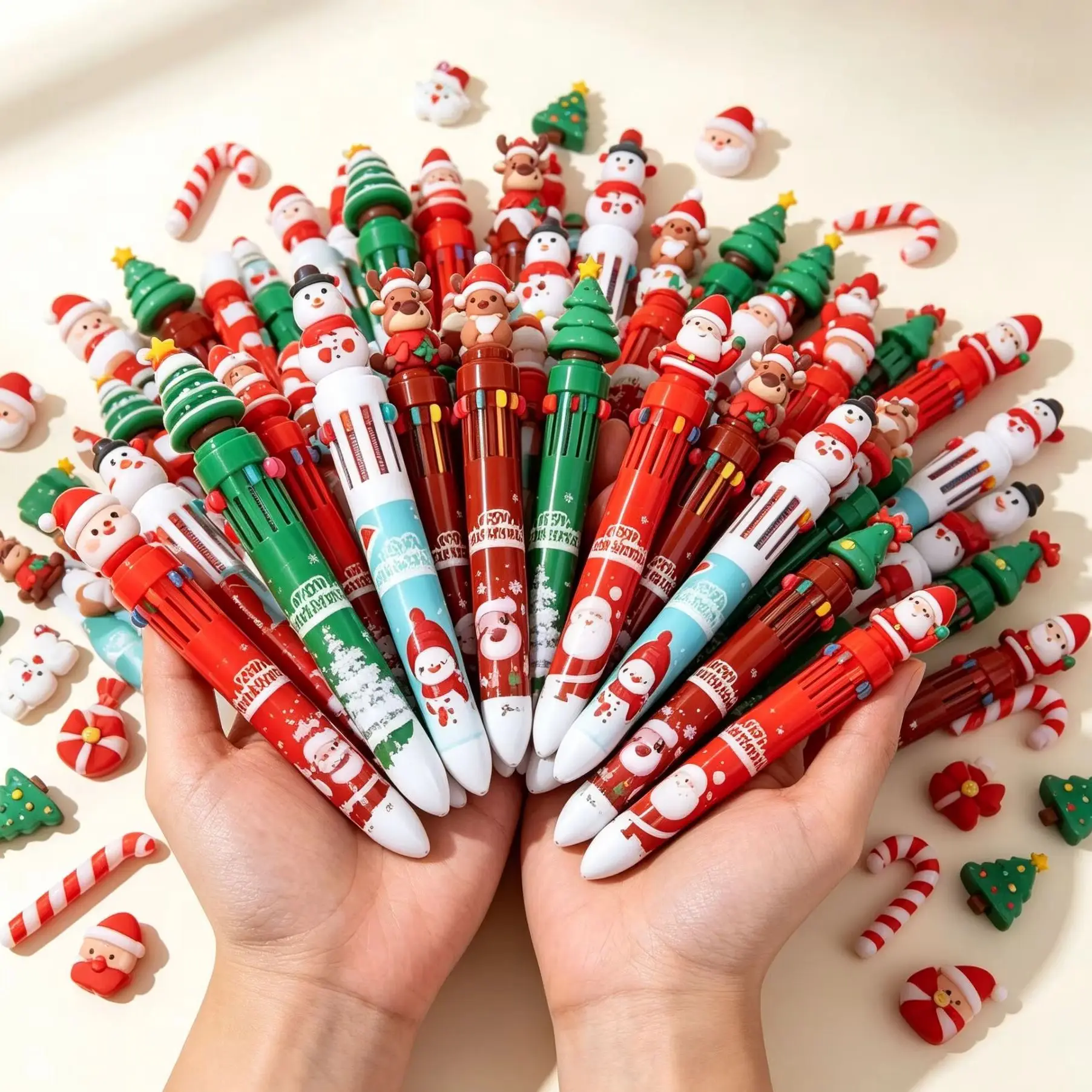 20Pcs/Lot Cute Cartoon Christmas 10 Colors Ballpoint Pens School Student Writing Maker Xmas Gifts for Kids Mulitcolor Stationery
20Pcs/Lot Cute Cartoon Christmas 10 Colors Ballpoint Pens School Student Writing Maker Xmas Gifts for Kids Mulitcolor Stationery
