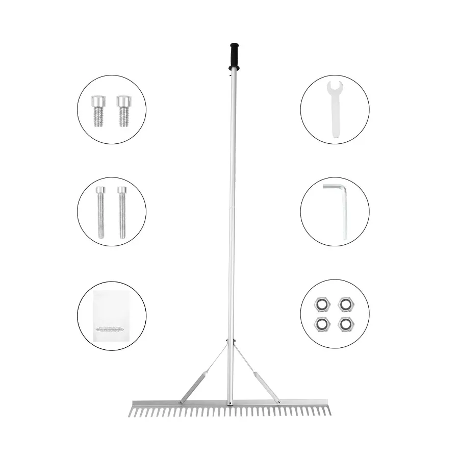 Landscaping Tool, 36" Aluminum Rake Head, Aquatic Weed Rake with 75" Extended Handle, Ideal for Soil Aeration, Lawn Maintenance
Landscaping Tool, 36" Aluminum Rake Head, Aquatic Weed Rake with 75" Extended Handle, Ideal for Soil Aeration, Lawn Maintenance