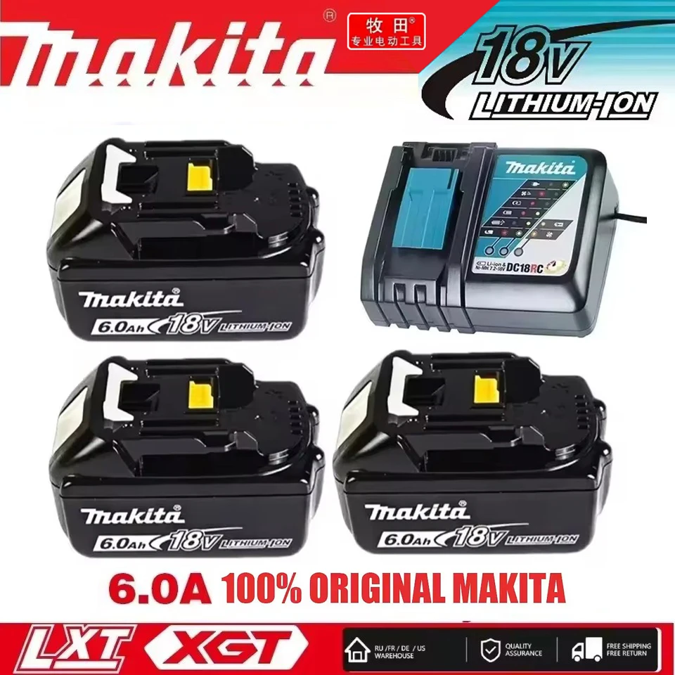 100% original Makita tool battery 18V lithium battery 6AH/5AH/3AH replacement battery, fast charging, durable and long-lasting
100% original Makita tool battery 18V lithium battery 6AH/5AH/3AH replacement battery, fast charging, durable and long-lasting