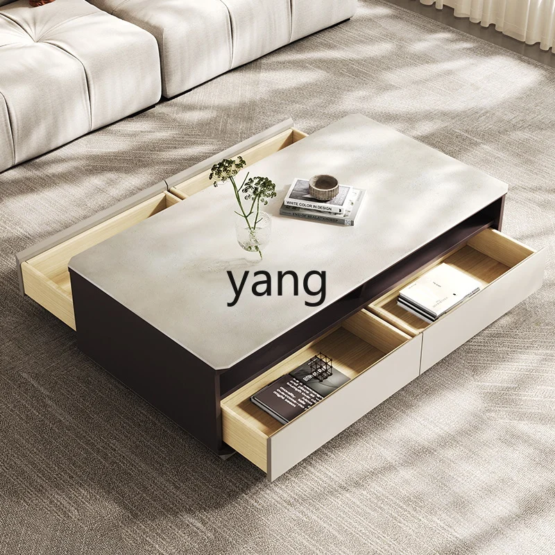 LMM Italian light luxury rock slab coffee table TV cabinet combination household TV cabinet
LMM Italian light luxury rock slab coffee table TV cabinet combination household TV cabinet