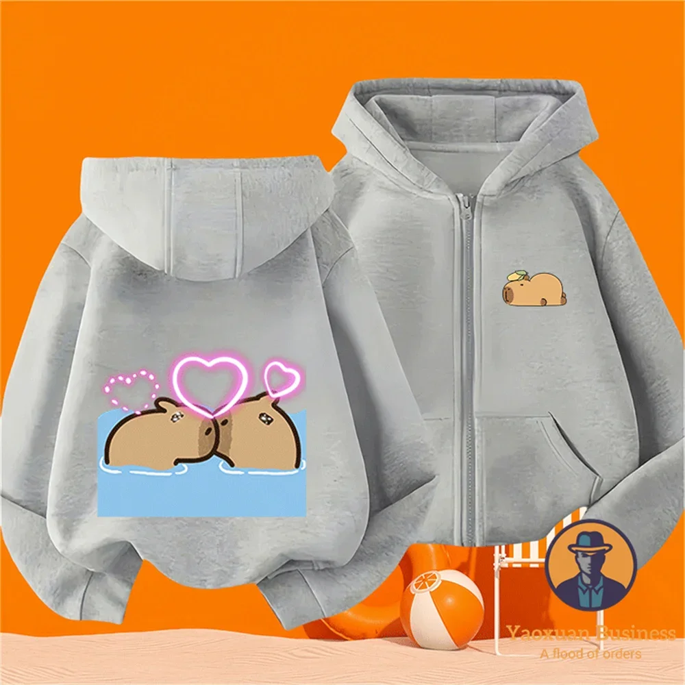 Autumn Winter Trendy Kidswear Pure Cotton 2D Capybara Cartoon Warm Casual Zip Hoodie
Autumn Winter Trendy Kidswear Pure Cotton 2D Capybara Cartoon Warm Casual Zip Hoodie