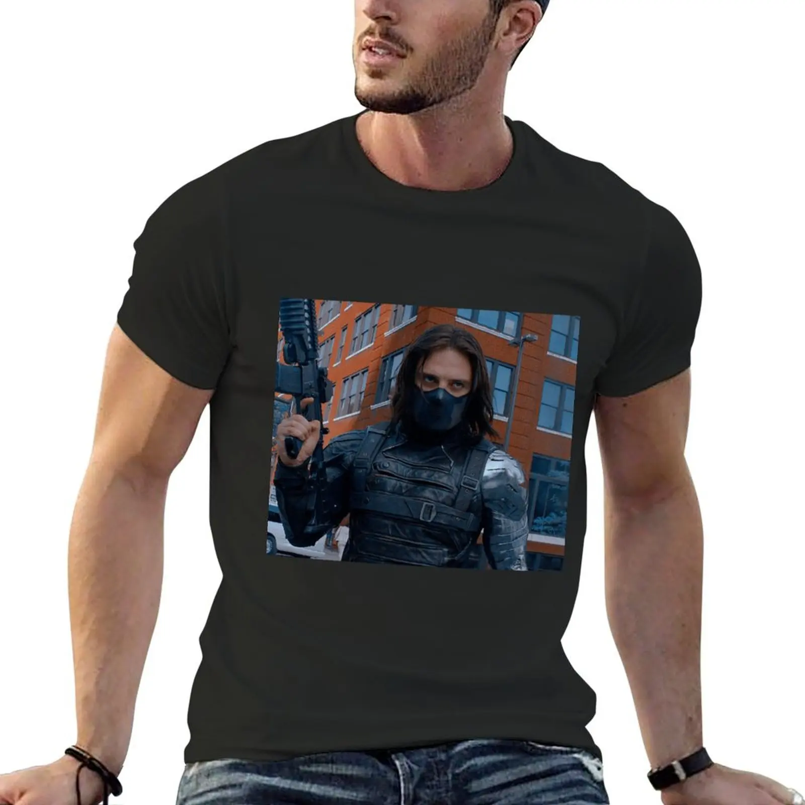 Hot Winter Soldier T-Shirt anime clothes blue archive Men's cotton t-shirt
Hot Winter Soldier T-Shirt anime clothes blue archive Men's cotton t-shirt
