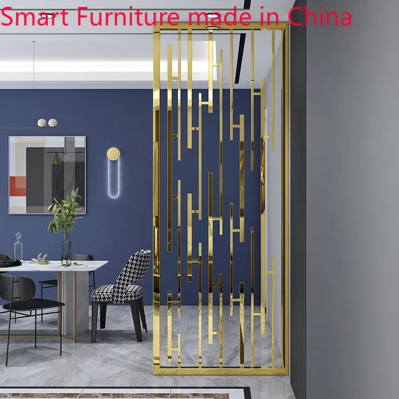Modern stainless steel screen titanium metal dining room rose gold partition simple light luxury porch living room Nordic style
Modern stainless steel screen titanium metal dining room rose gold partition simple light luxury porch living room Nordic style