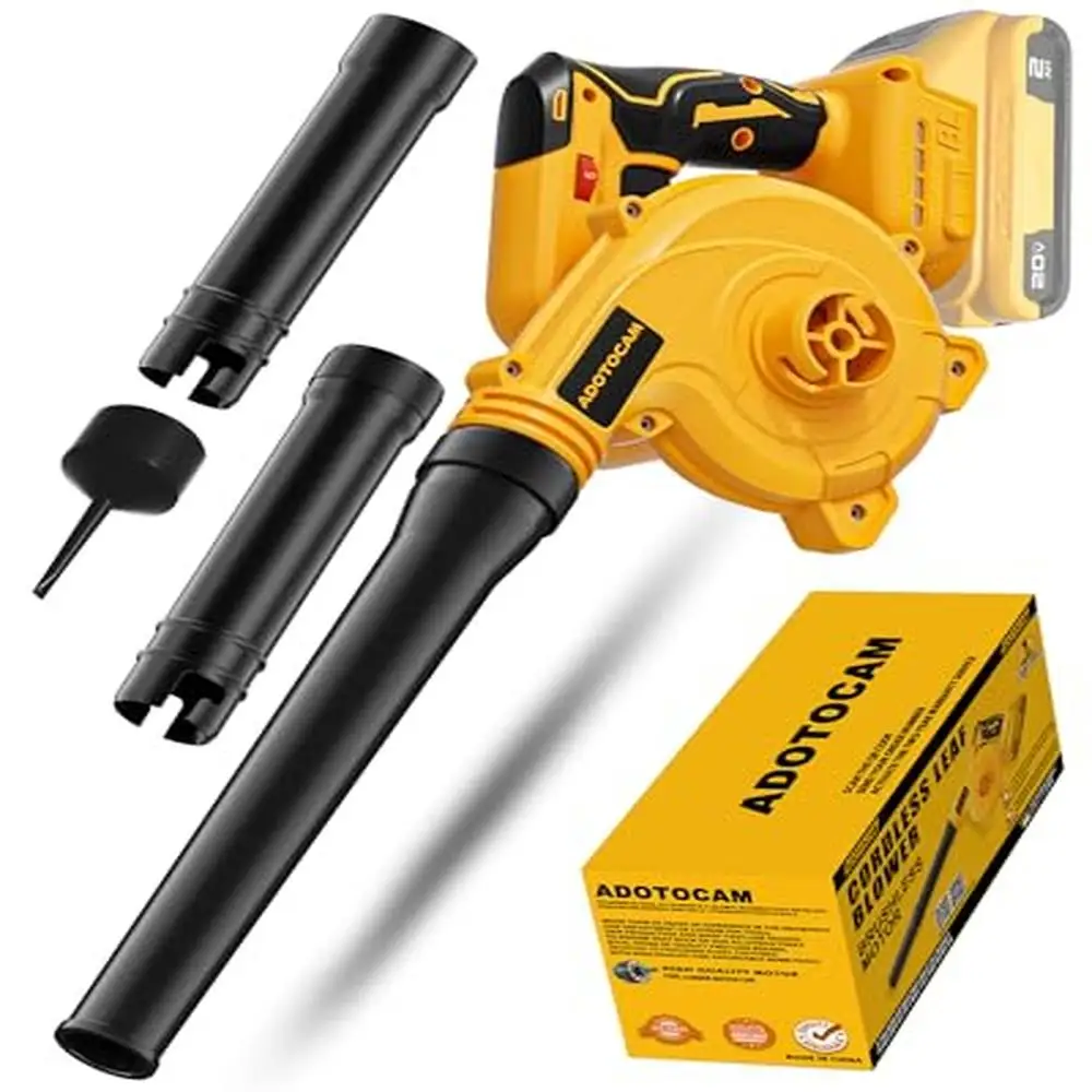 Cordless Leaf Blower Brushless Motor 6 Speed 130MPH Electric Handheld Turbo Upgrade 20V Battery
Cordless Leaf Blower Brushless Motor 6 Speed 130MPH Electric Handheld Turbo Upgrade 20V Battery