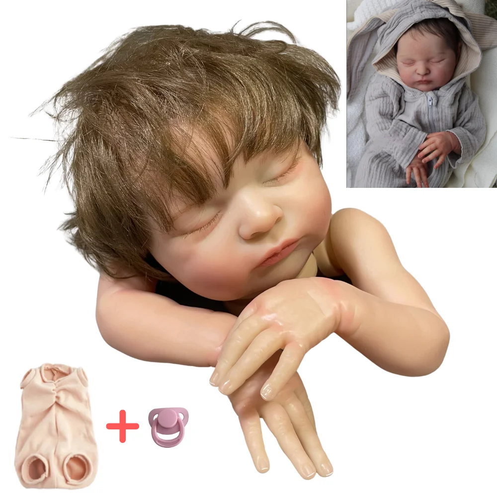 20Inch Lifelike Already Painted Bebe Reborn Doll Kit Laura With Hair Transplant Handmade DIY Doll Parts Toys for Girls lol
20Inch Lifelike Already Painted Bebe Reborn Doll Kit Laura With Hair Transplant Handmade DIY Doll Parts Toys for Girls lol