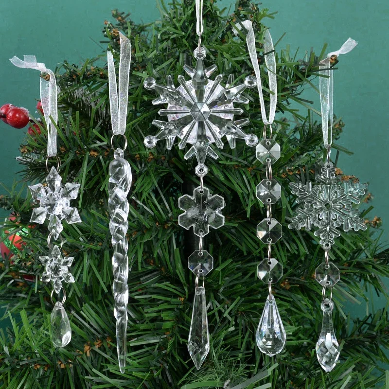 10Pcs Christmas Supplies Acrylic Snowflake Simulation Ice Pendants Xmas Tree Hanging Ornament New Year Christmas Home Decoration
10Pcs Christmas Supplies Acrylic Snowflake Simulation Ice Pendants Xmas Tree Hanging Ornament New Year Christmas Home Decoration