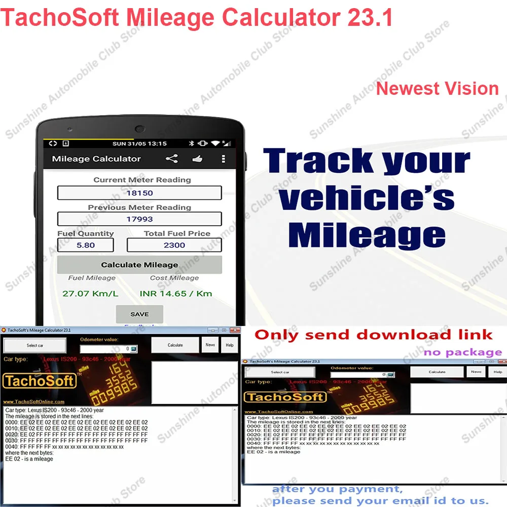 Latest 2025 New TachoSoft Pro Digital Mileage Calculator 23.1 – Licensed Odometer Calculation Software | Vehicle Odometer Tool
Latest 2025 New TachoSoft Pro Digital Mileage Calculator 23.1 – Licensed Odometer Calculation Software | Vehicle Odometer Tool