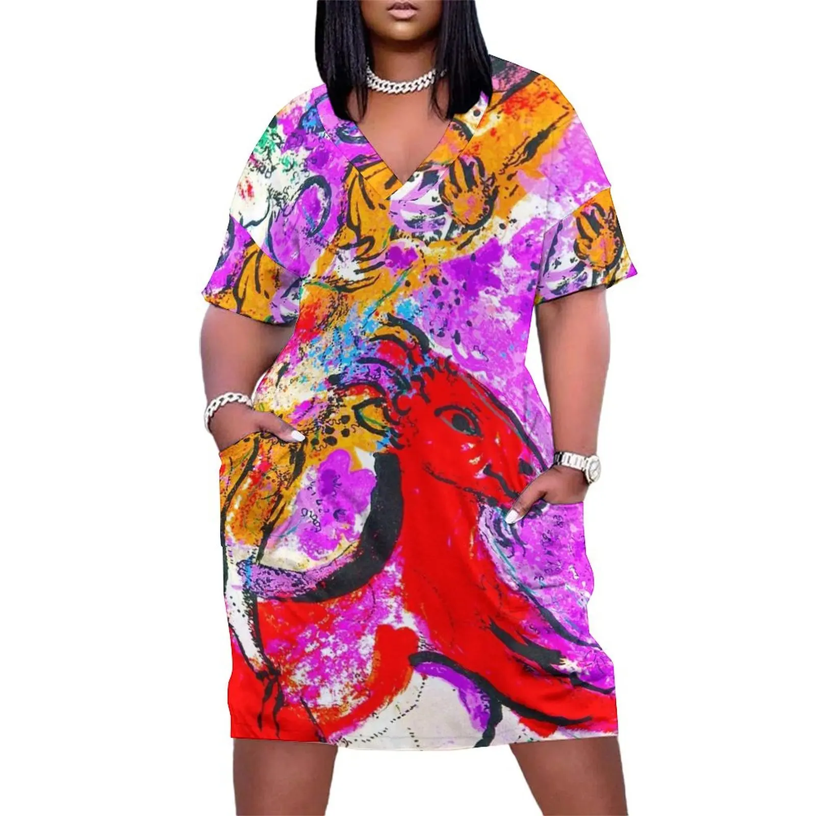 marc chagall on red horse Loose Pocket Dress dresses for women 2025 Elegant gown luxury evening dress woman for wedding
marc chagall on red horse Loose Pocket Dress dresses for women 2025 Elegant gown luxury evening dress woman for wedding