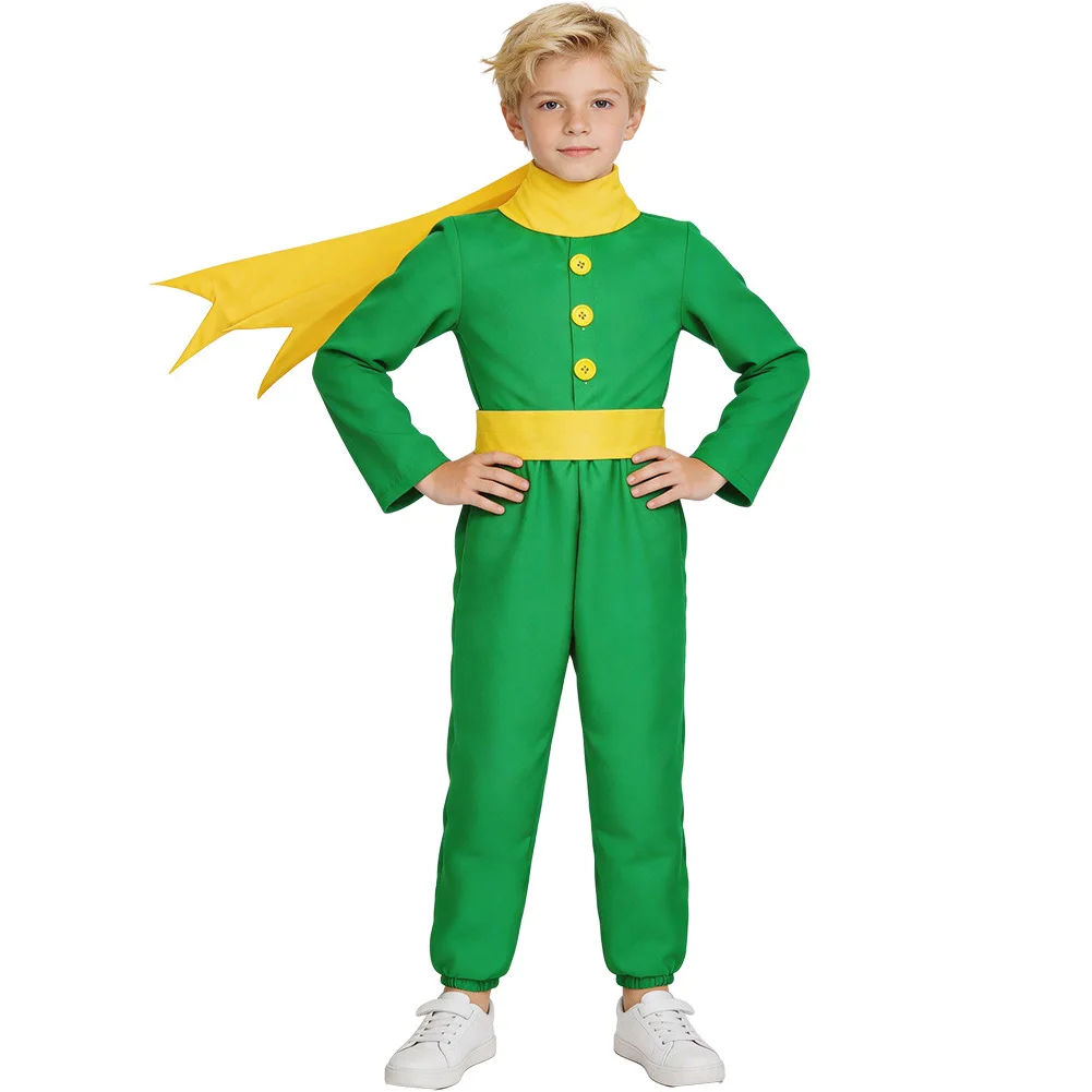 The Little Prince Costume Cosplay Clothes Green Tops Pants Belt Set Halloween Carnival Party Stage Performance Suits Customized
The Little Prince Costume Cosplay Clothes Green Tops Pants Belt Set Halloween Carnival Party Stage Performance Suits Customized