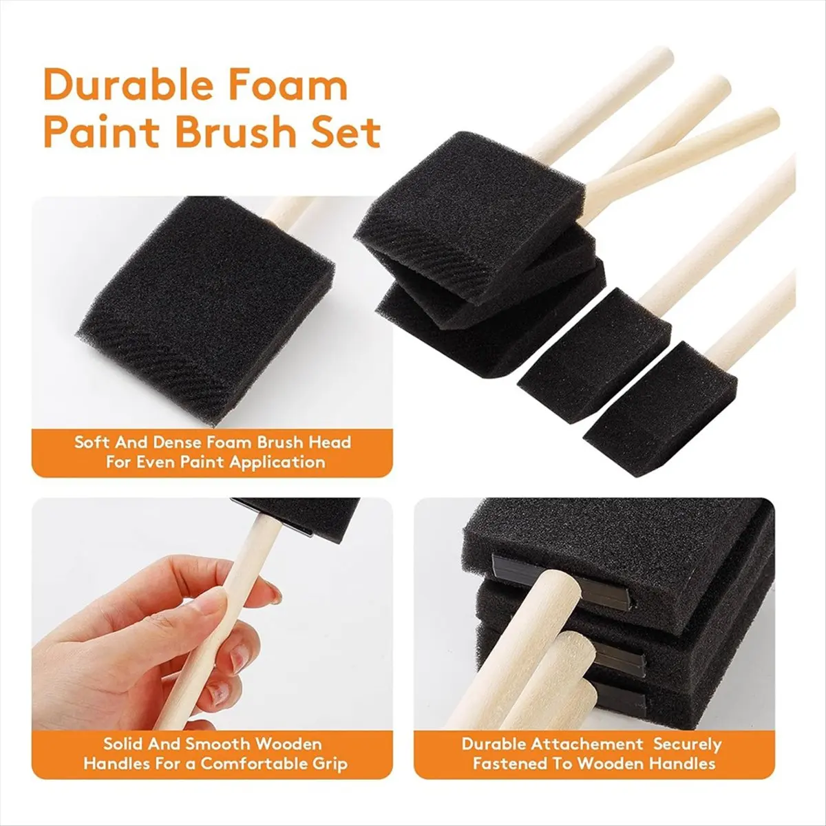 120 Pcs Foam Paint Brushes, 1 Inch Foam Brush with Wood Handle similar with 1005011960146036 Popular in Ru
120 Pcs Foam Paint Brushes, 1 Inch Foam Brush with Wood Handle similar with 1005011960146036 Popular in Ru