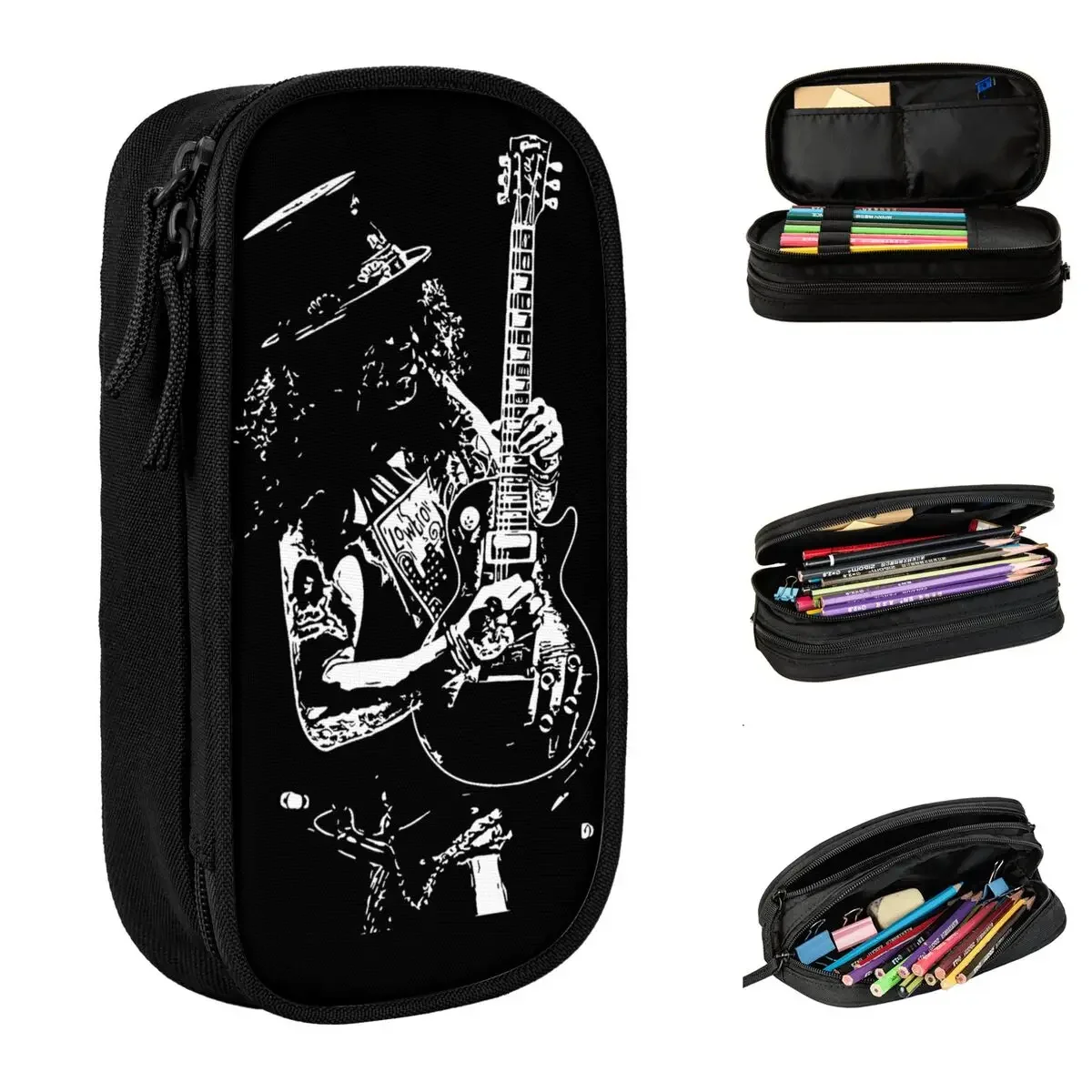 Creative Slash Guitar Guns N Roses Pencil Case Pencilcases Pen Holder for Student Big Capacity Bags School Supplies Stationery
Creative Slash Guitar Guns N Roses Pencil Case Pencilcases Pen Holder for Student Big Capacity Bags School Supplies Stationery