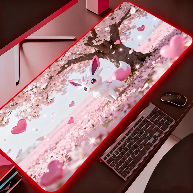 Коврик для мыши RGB для геймеров с подсветкой, аксессуары Покемон Пикачу, коврик для стола ПК, компьютера, планшета, клавиатуры, LED-подсветка
Коврик для мыши RGB для геймеров с подсветкой, аксессуары Покемон Пикачу, коврик для стола ПК, компьютера, планшета, клавиатуры, LED-подсветка