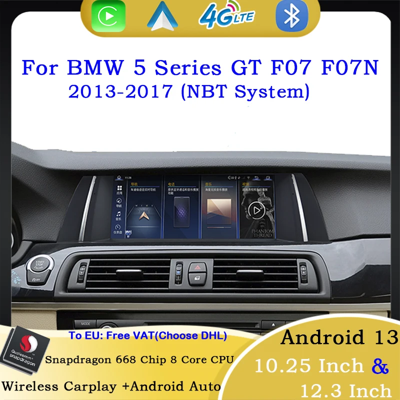 GPS Navigation 12+256G Android 13 Carplay Auto For BWM 5 Series GT F07 F07N 2013-2017 Car Central Multimedia Video Qualcomm 668
GPS Navigation 12+256G Android 13 Carplay Auto For BWM 5 Series GT F07 F07N 2013-2017 Car Central Multimedia Video Qualcomm 668